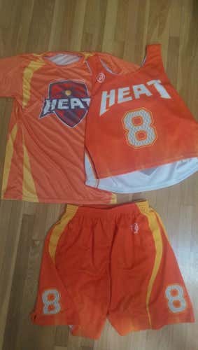 LA Heat reversible Jersey, shooter shirt, and Shorts