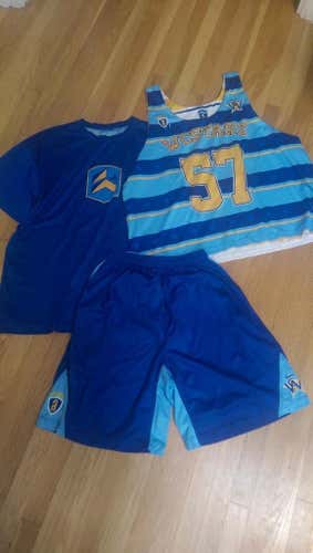 West Coast Starz reversible Jersey, shooter shirt, and Shorts