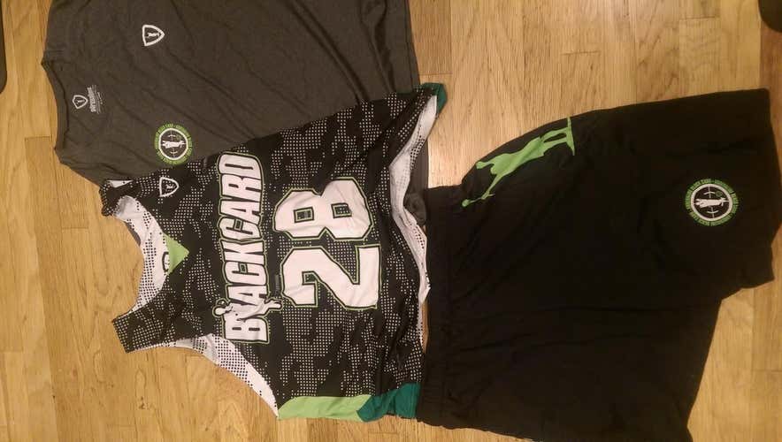 Black Card Jersey Shorts and shirt. Also West Coast Starz Jersey and shorts