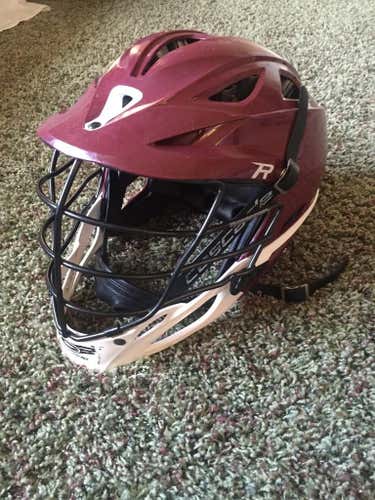 Cascade R Maroon with white chin