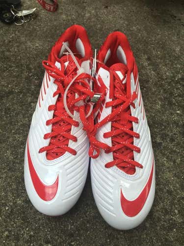 size 9: Red White Nike Vapor Speed Lax Cleats