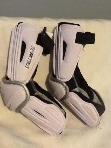 STX Stallion HD White Elbow Arm Pads Medium