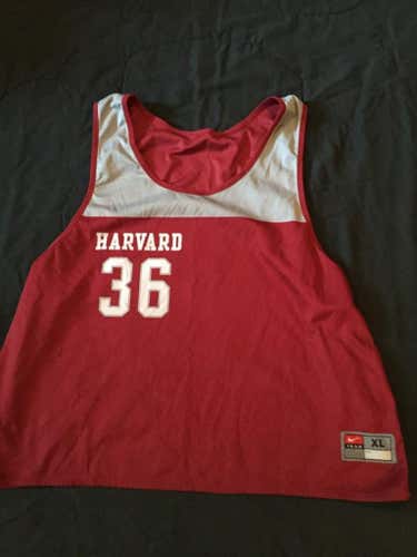 Harvard lacrosse Nike practice pinnie
