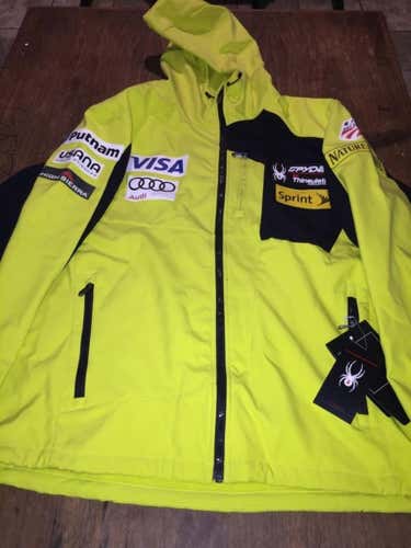 Yellow US Ski Team Light Weight Jacket XL