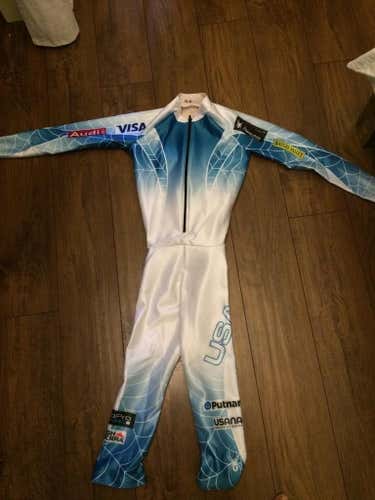 Large Very Rare light blue 2015 US Ski Team speed suit