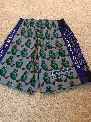 Tenacious Turtles Lacrosse Shorts with pockets.