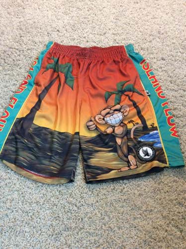 Flow Society Youth Large Lacrosse Monkey Shorts with pockets.