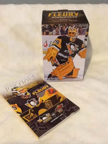 Marc-Andre Fleury Bobblehead and Program