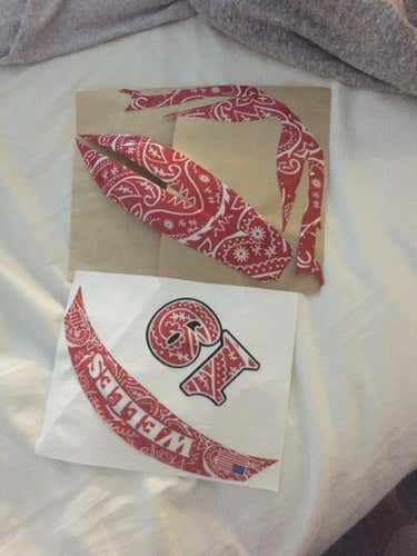 Red bandana decals