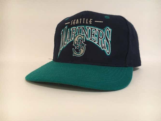2 vintage snapbacks . One Rockies hat and one Mariners hat