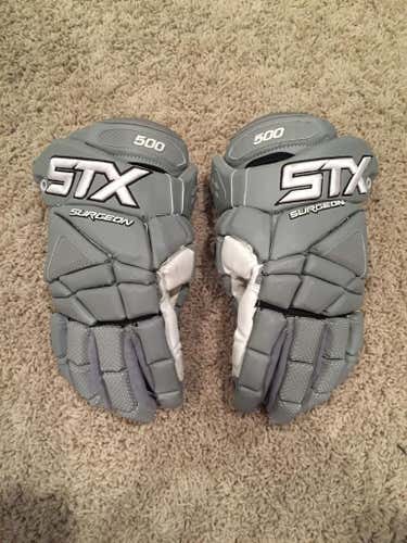 FOR Cpadgett STX Surgeon Gloves and Mask- Grey - 13"
