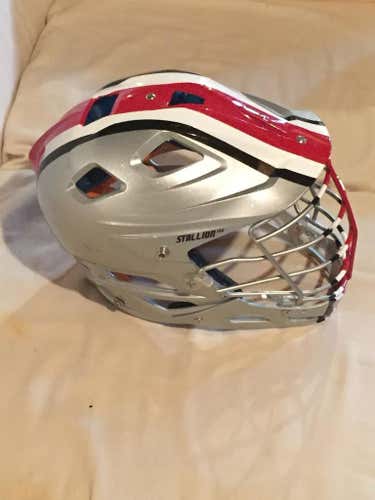 Ohio State Scarlet and Grey Stallion 500 Game Helmet