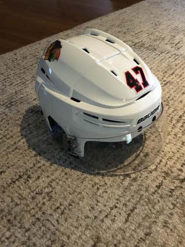 Bauer Pro Stock Chicago Blackhawks Helmet