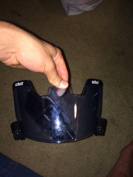 Schutt visor|Navy Blue Tint