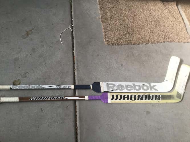 2 Goal Sticks.Reebok & Warrior