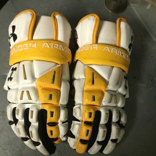 Under Armour UMBC white gloves