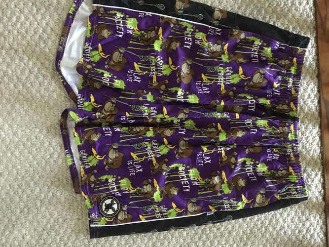 Flow society gorilla lax themed lacrosse shorts