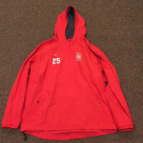 Hartford Mens Lacrosse Team issued Nike Dri-Fit jacket rain jacket.