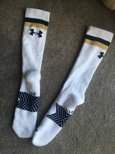 BN Under Armour Notre Dame Socks (Team-Issued Authentic)