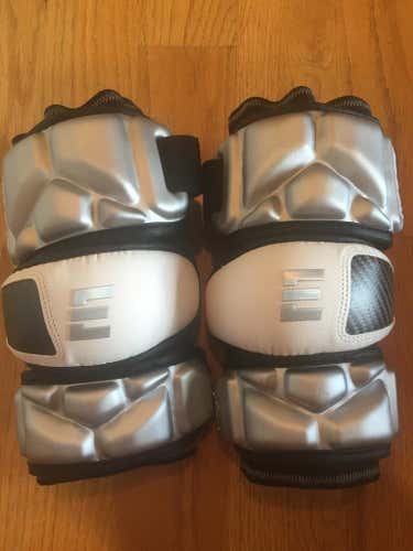 Grey and Carbon Epoch Lacrosse defensive/midfield elbow pads