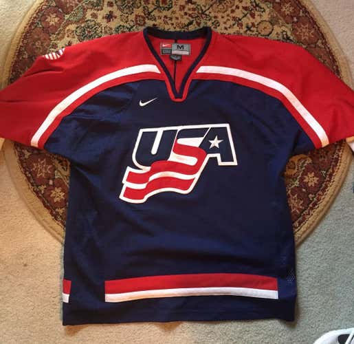Vintage TEAM USA Nike Hockey Jersey M/L