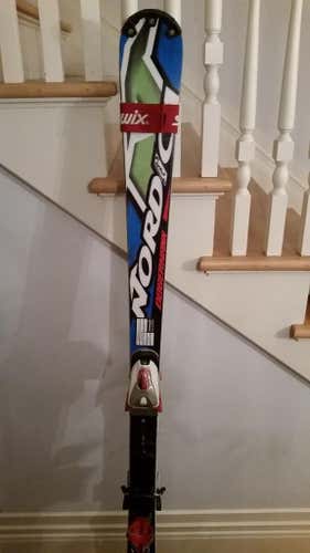 2014 Nordica 165 FIS SL skis with bindings