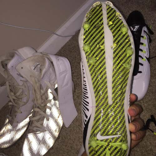 White/Black Nike Vapor Carbon Cleats