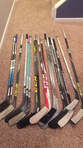 Tons of Player Sticks. CCM, STX, Bauer