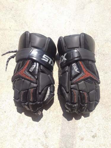 STX K18 Men's Lacrosse Gloves Black Size 13"/L