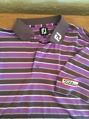 FootJoy Pro Tour Shirt, logo on neck and sleeve.  Large.