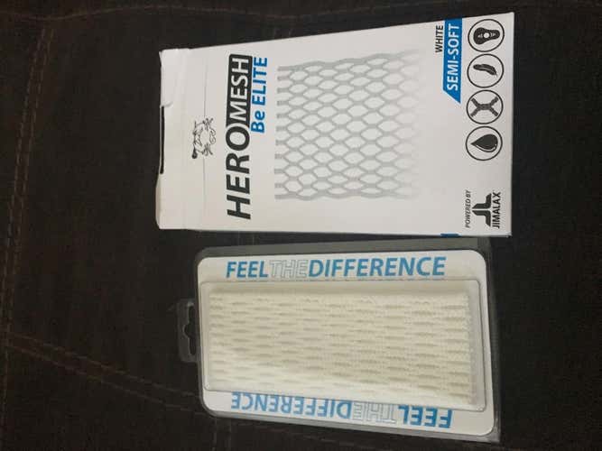 Brand new piece of white hero mesh