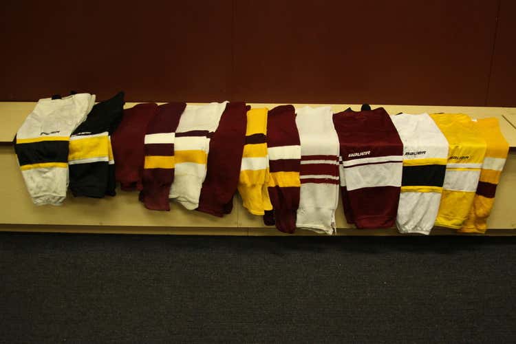 Miscellaneous collection of hockey socks