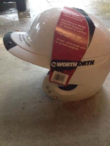 Brand New, never worn WORTH LIBERTY WHITE batting helmet!!!!!