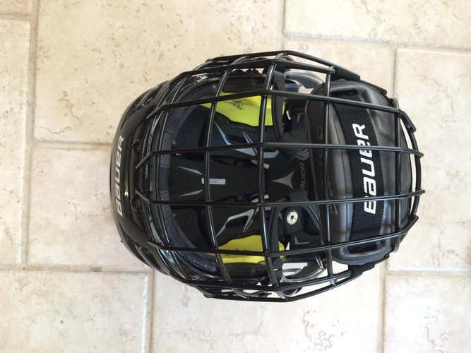Bauer Hockey Helmet, IMS, size 9.0, with Profile II wire cage, Like New