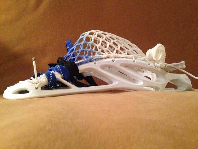 Warrior No-Noz strung with blue-fade Throne mesh.