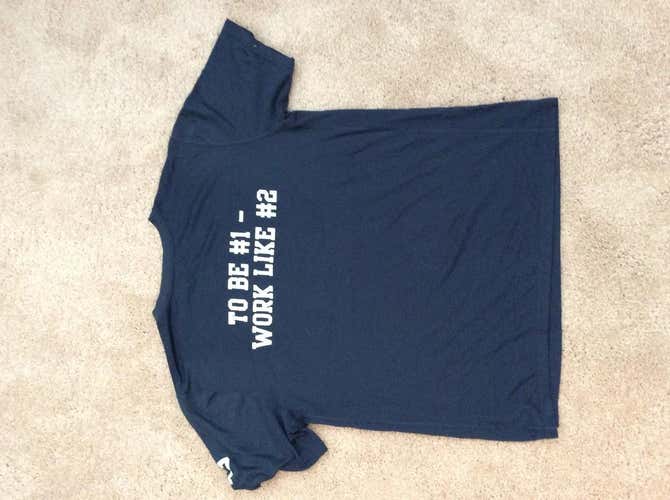 Yale Lacrosse Blue Nike Dri Fit Shirt. Men's Large