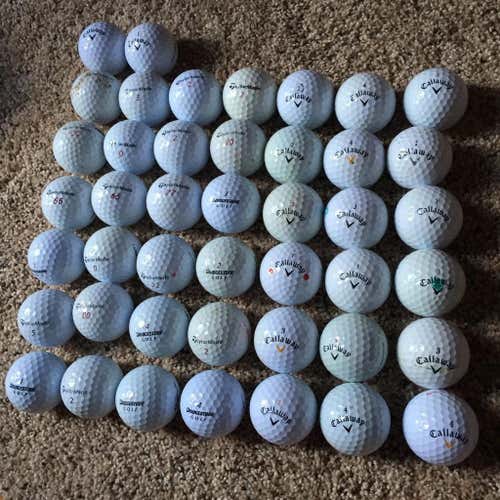 Assortment 44 balls TaylorMade & Callaway