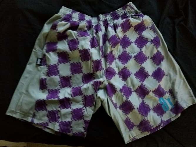 Adrenaline Lacrosse Shorts - Grey/Purple