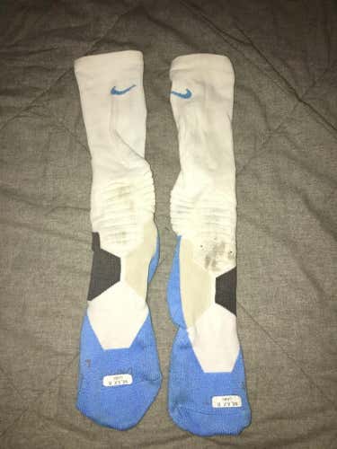 UNC team issued Nike elite socks Carolina blue