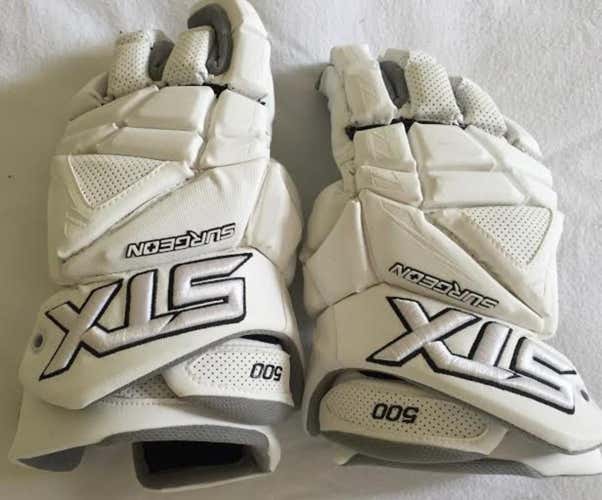 size 13 UNC ISSEUD ALL WHITE STX SURGEON 500