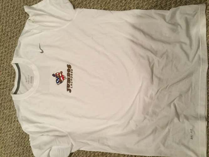 Tufts Lacrosse team issued Nike Dri-Fit tee shirt