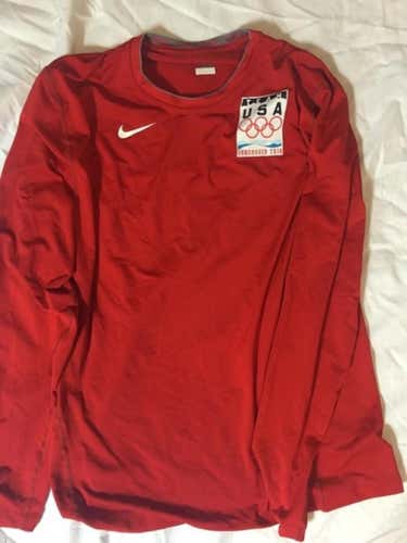 Nike Medium Team USA Vancouver Olympics Long Sleeve Shirt