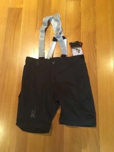 New Large Spyder Training Shorts: Black