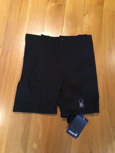 New Medium Spyder Soft-shell training shorts