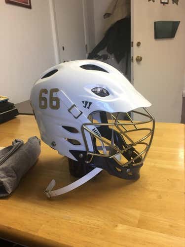 White Warrior T2 lacrosse helmet