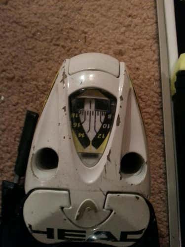 A pair of lightly used Head 18 bindings