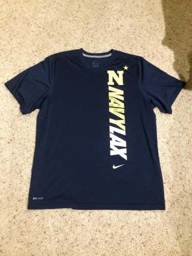Navy Lacrosse Dri-Fit Shirt