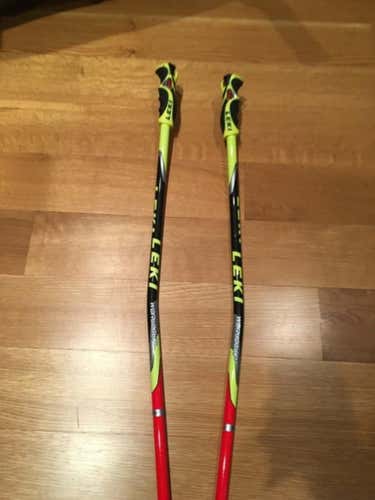 New Leki 140cm Carbon WC SG/DH Race Poles
