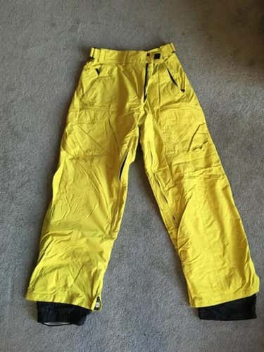 Medium Yellow Olympic Obermeyer Ski Pants