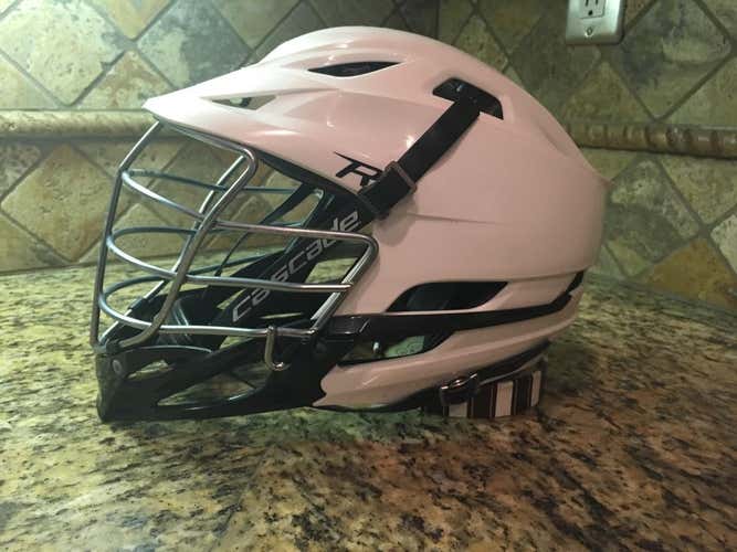 White Cascade R with Chrome Face Mask